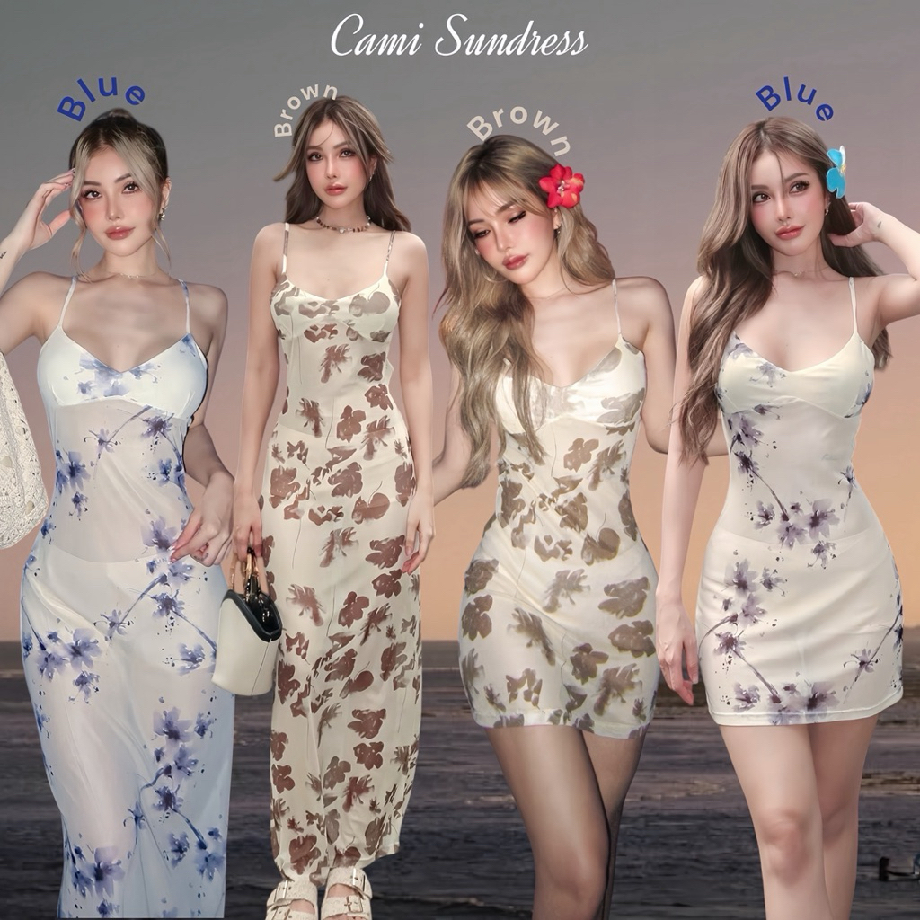 HH757☀️ Cami Sundress (Mini & Long Dress)