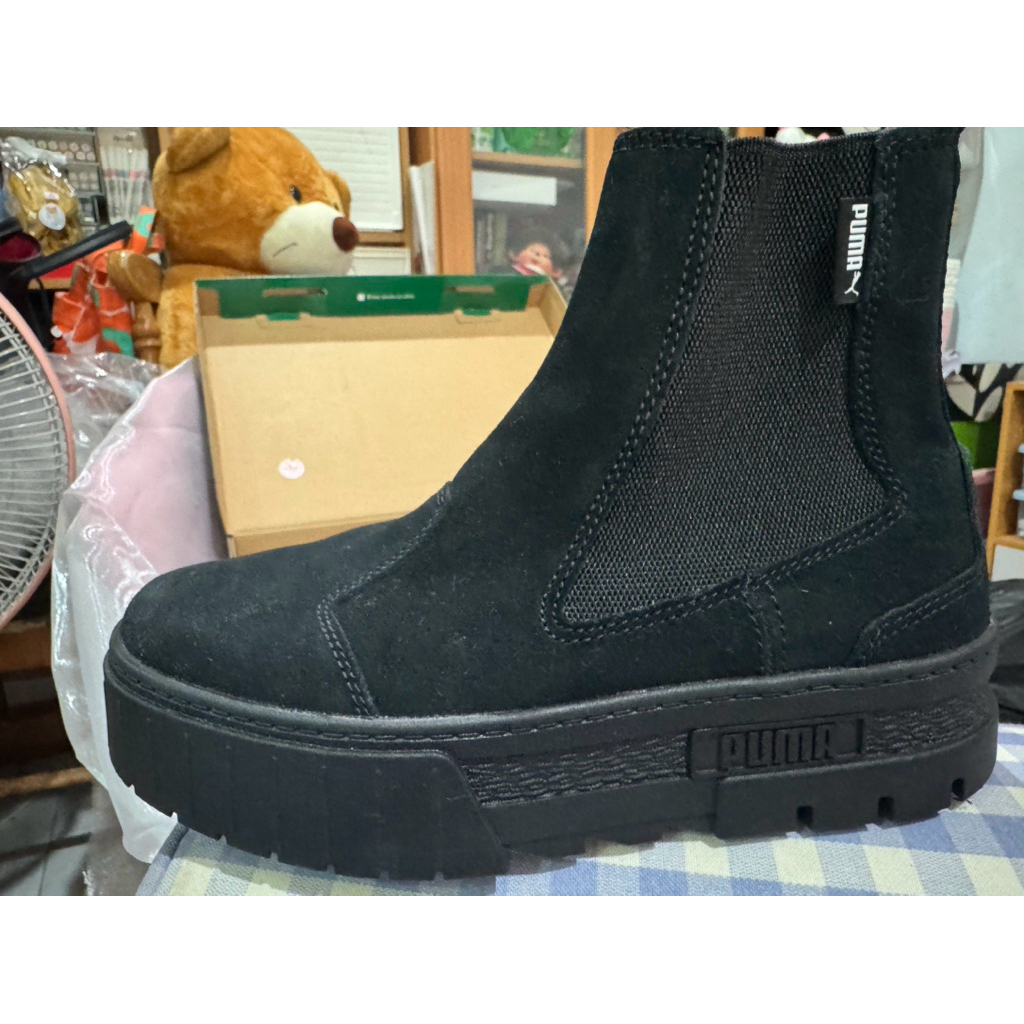PUMA EVOLUTION - Mayze Suede Women's Chelsea Boots Black  -มือสอง