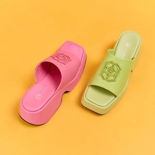 LA BELLA รองเท้าแตะส้นสูงหนังแกะ รุ่น ELEGANTE PLATFORM SANDALS 5 สี