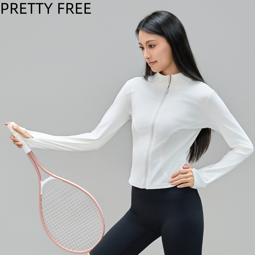 PRETTY FREE เสื้อโยคะแห้งไว เหมาะวิ่งกลางแจ้ง พิลาทิส ฟิตเนส