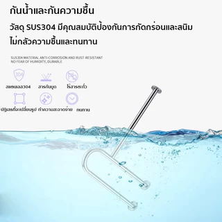 [มั่นคงมาก]หนาขึ้นสแตนเลส ราวจับในห้องน้ํา กันน้ำกันสนิม ปลอดภัยแข็งแรง ราวกันลื่น ราวพยุง ราวพยุงในห้องน้ำ เกรด A 304