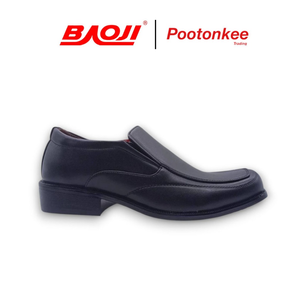 BAOJI บาโอจิ  รุ่น bj 3375 รองเท้าคัทชู รองเท้าหนัง แบบสวม คัทชูชาย ไซส์ 39-47