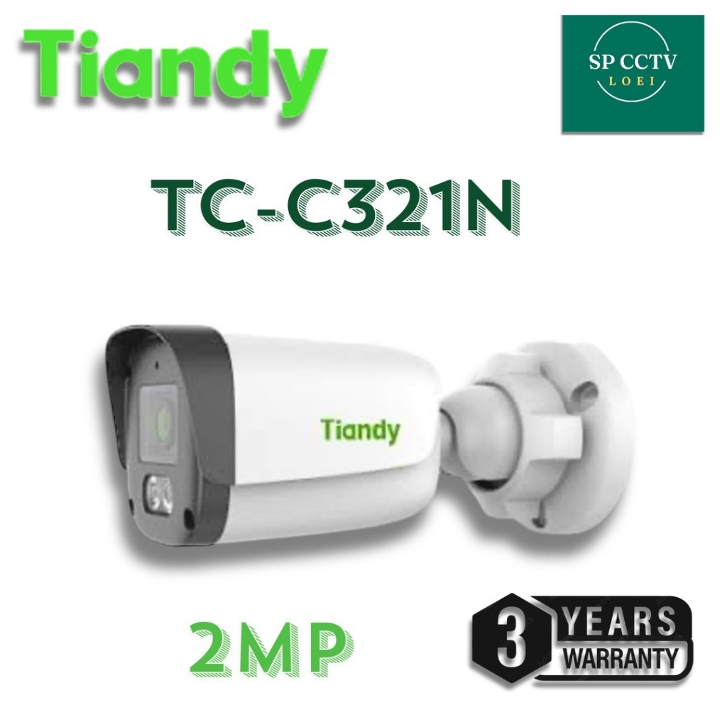 กล้องวงจรปิด Tiandy รุ่น TC-C321N ความละเอียด 2MP เลนส์ 2.8mm
