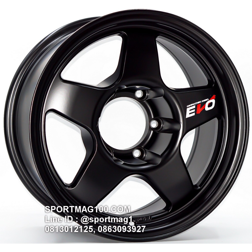 ล้อแม็กซ์ Kspeed EVO RALLY ขอบ16นิ้ว 6รู139.7 สีดำด้าน กว้าง8นิ้ว Offset-25 [21992]
