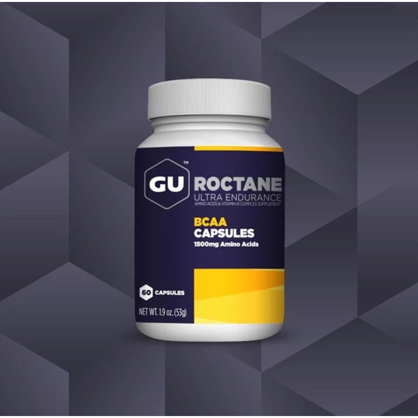 GU ROCTANE BCAA 60 CAPSULES ช่วยฟื้นฟูกล้ามเนื้อ สามารถปรับปรุง VO2max ช่วยให้ออกกำลังกายได้นานขึ้น 