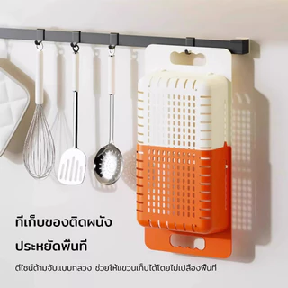 ตะกร้าสะเด็ดน้ำ อเนกประสงค์ ยืดหดได้ สะเด็ดน้ำเร็ว ความจุเพิ่มขึ้น รับน้ำหนักได้ดี ที่เก็บของแบบแขวนผนัง ตะกร้าล้างผัก