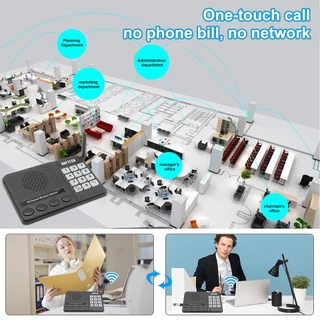 🔥ส่งไวจากไทย🔥Daytech อินเตอร์คอมไร้สาย Intercom 27ช่อง ระยะ1.5กม. CI02 โทรศัพท์เครื่องสื่อสารไร้สาย