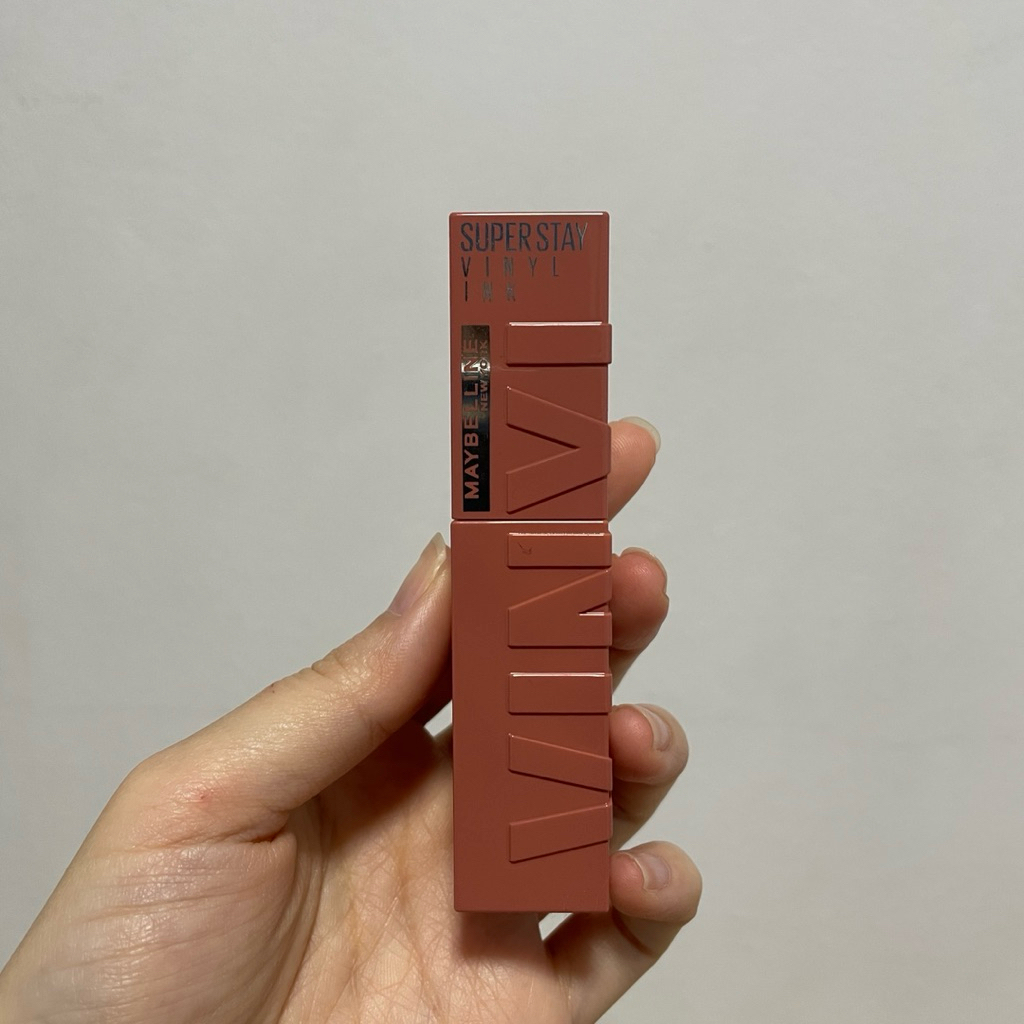 Maybelline newyork Vinyl ink lip ลิปติดทนนาน สีเบอร์ 255 peach swirl สีชมพูอมส้ม (ส่งต่อ)