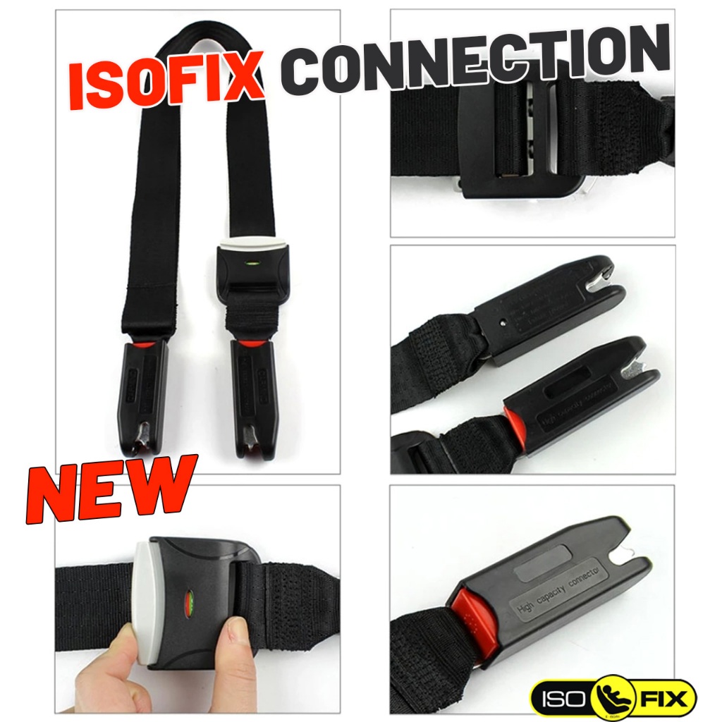 ์New สายล็อคคาร์ซีท isofix อุปกรณ์เสริมคาร์ซีทที่ไม่มี Isofix ให้สามารถติดตั้งระบบ isofixได้ รูปที่ 6