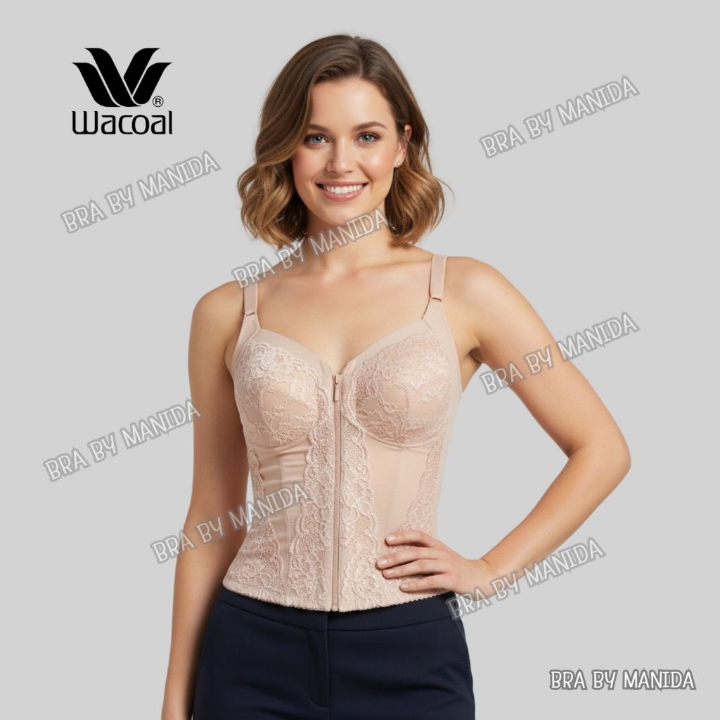 Wacoal วาโก้ WB7625  เสื้อชั้นในกระชับสัดส่วน มีโครง ฟองน้ำบาง ตะขอหลัง 10 ตะขอ