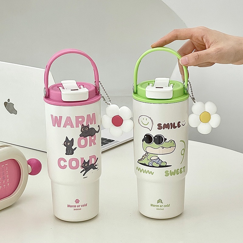 แก้วเซรามิก  แก้วเคลือบ 880ML.  แก้วสแตนเลส316เคลือบเซรามิก