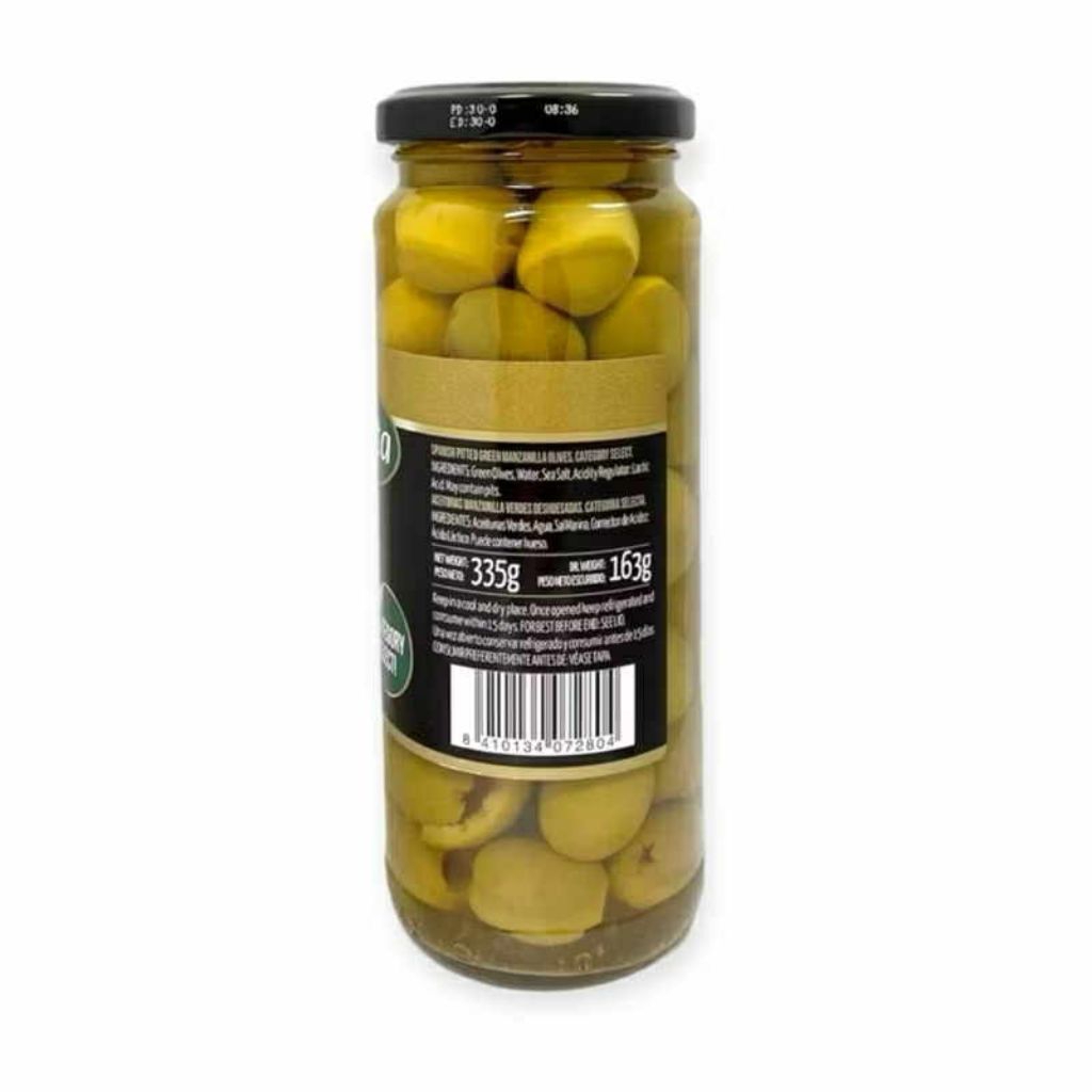 ￼ฟรากาต้า มะกอกชนิดแกะเมล็ดออก 335 กรัม Fragata Spanish Olives Pitted 335 g.