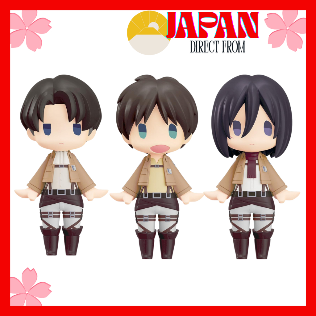 【Direct from Japan】 HELLO! GOOD SMILE Attack on Titan Figure Collectible Anime Character Model Toy