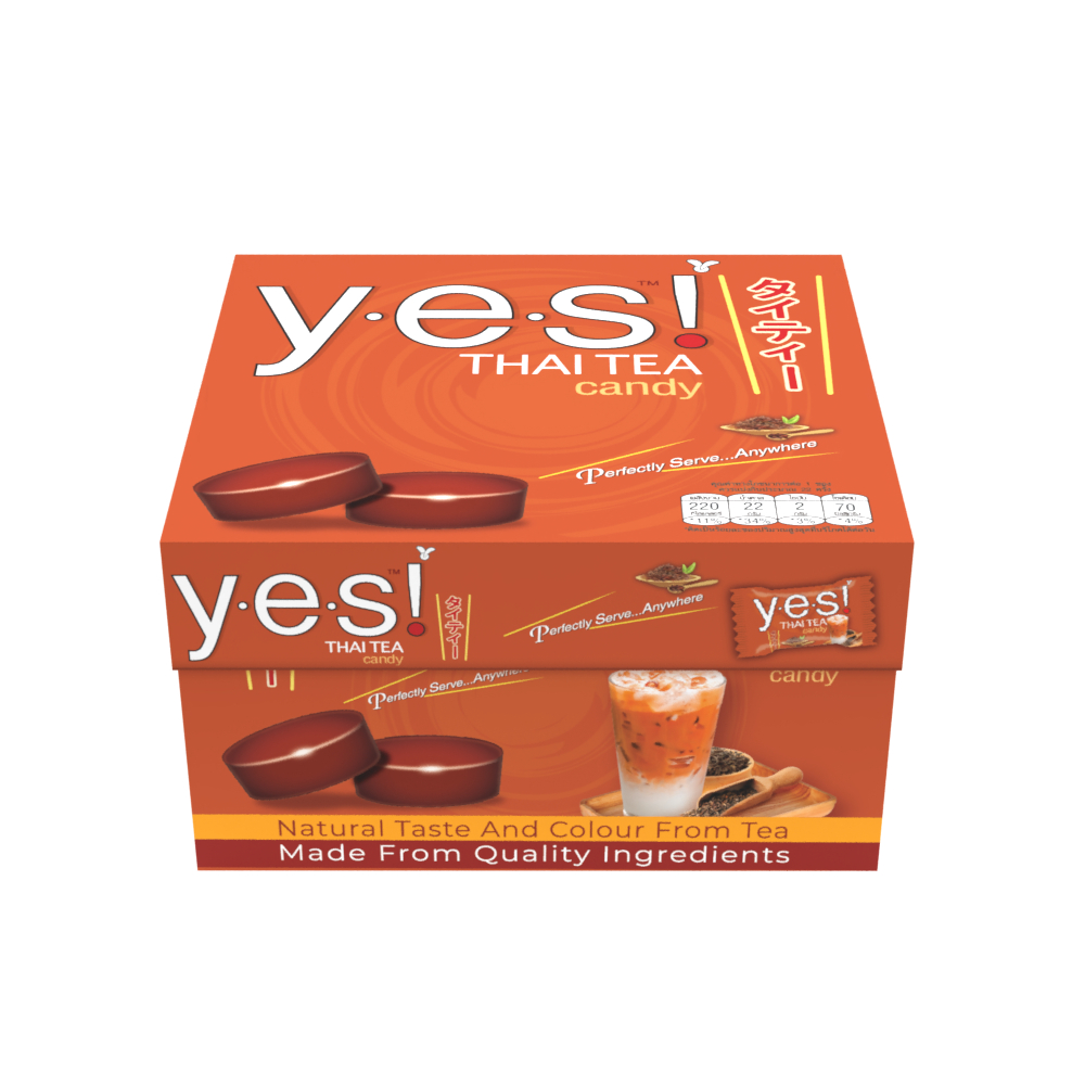 Yes! ลูกอม รสชาไทย Thai Tea 79.2กรัม/กล่อง