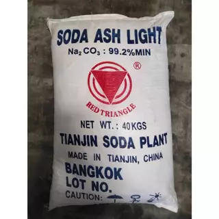 Soda Ash โซดาแอช (Sodium Carbonate) 40 kg. โซดาซักผ้า เกรดพรีเมียม ปรับค่า pH น้ำ ปรับน้ำใส ล้างคราบฝังลึก [พร้อมส่ง]