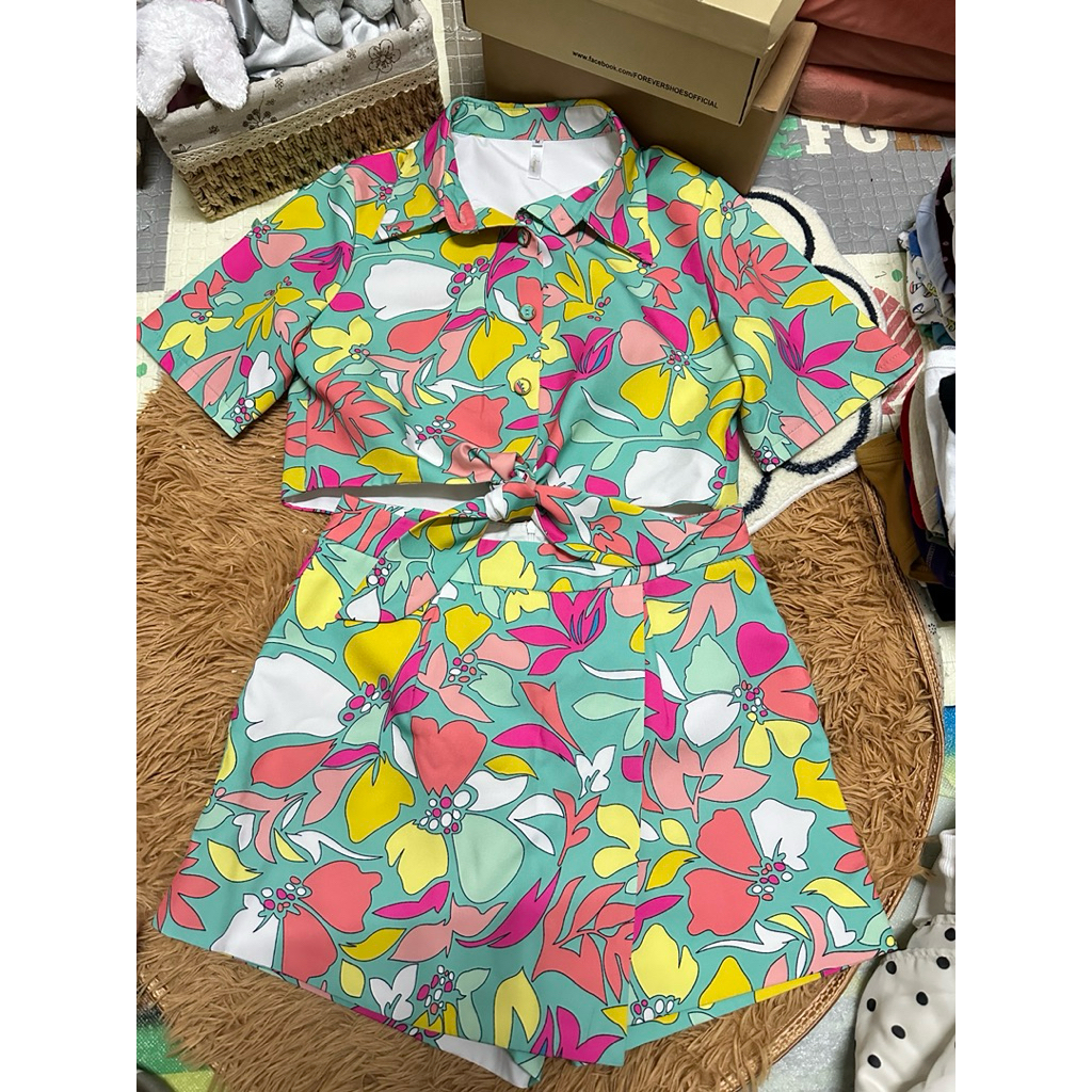 ชุกเซท เสื้อ กระโปรงกางเกง jariya (M)