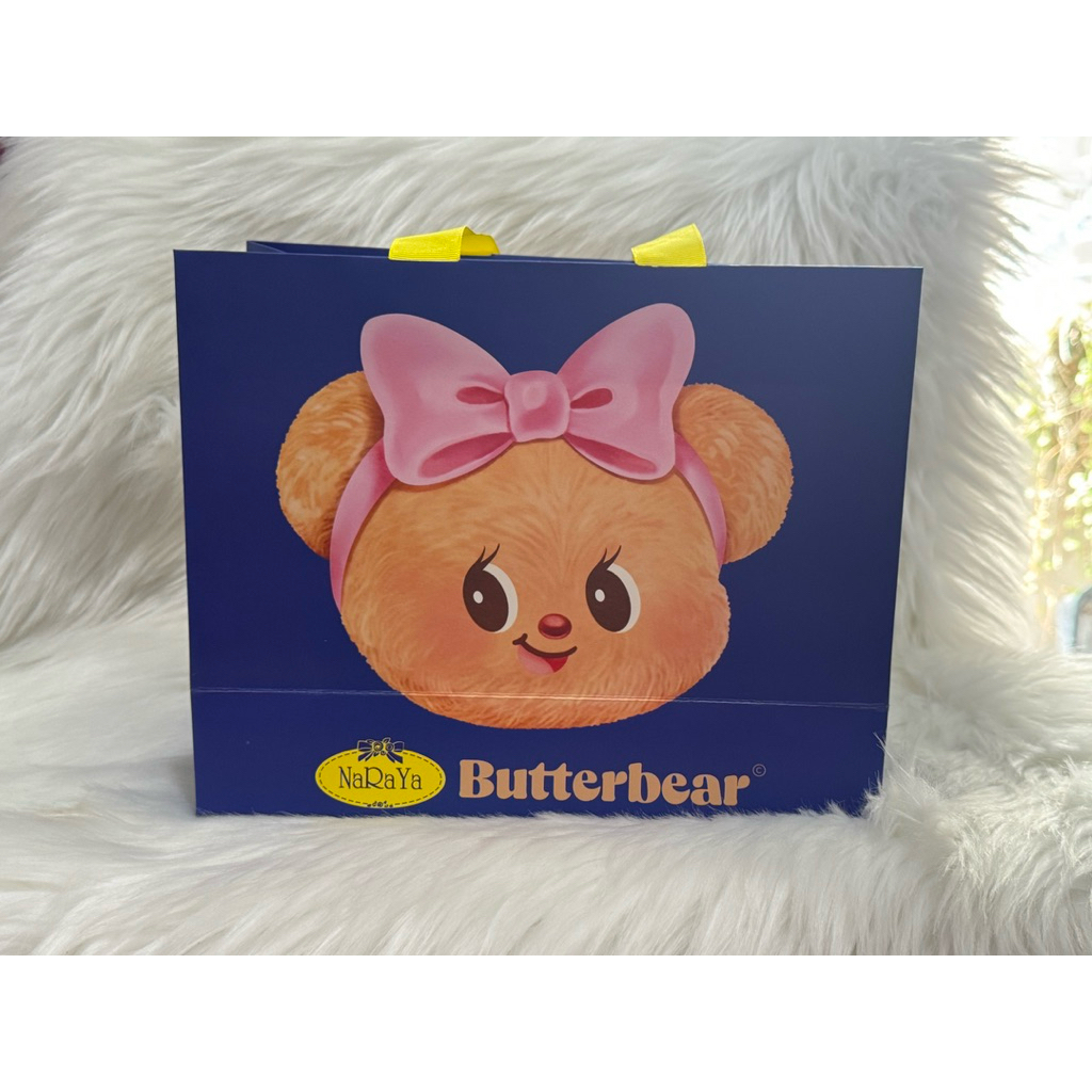 ถุงกระดาษน้องหมีเนย x Naraya ของแท้ 100%