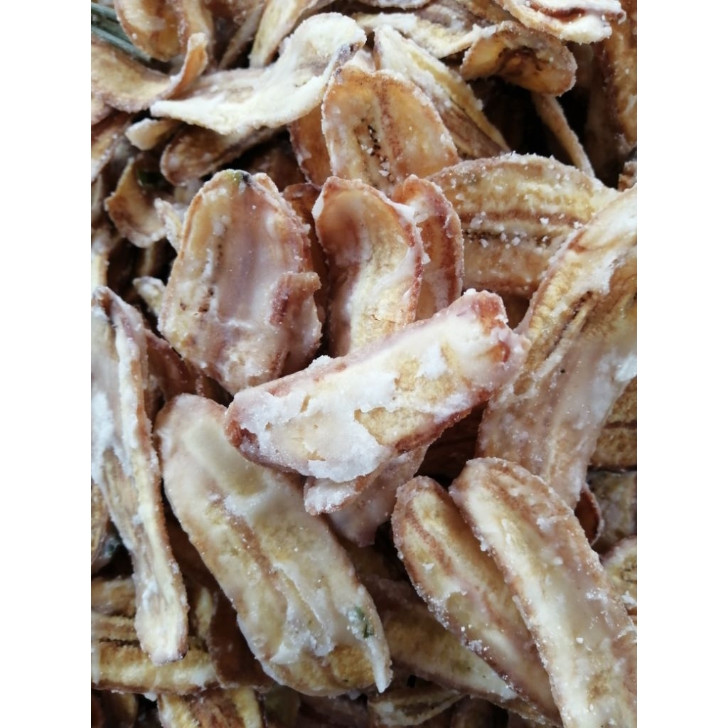 [1​ กิโลกรัม, รสหวาน]​กล้วยฉาบสูตรโบราณแม่บุญเลื่อน​ หอมกรอบ​อร่อย​​ ผลิตวันต่อวัน ส่งทุกวัน ใช้กล้วยน้ำว้าคัดเองจากสวน​