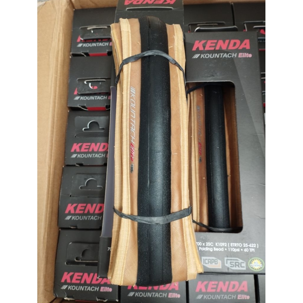 ยางเสือหมอบขอบเหลือง ยางขอบพับ KENDA 700*25c