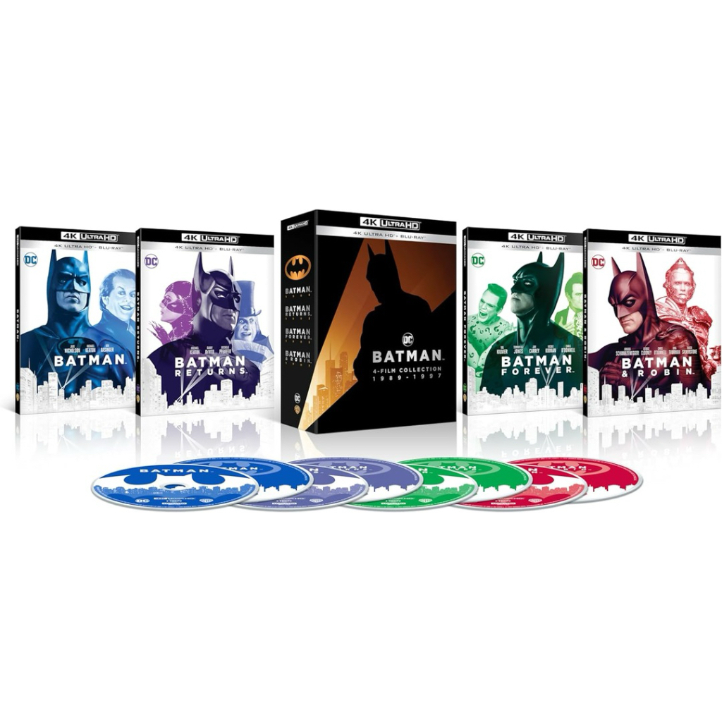 [พร้อมส่ง] Batman 4-Film Collection (Batman / Batman Returns / Batman Forever / Batman & Robin / 4K 