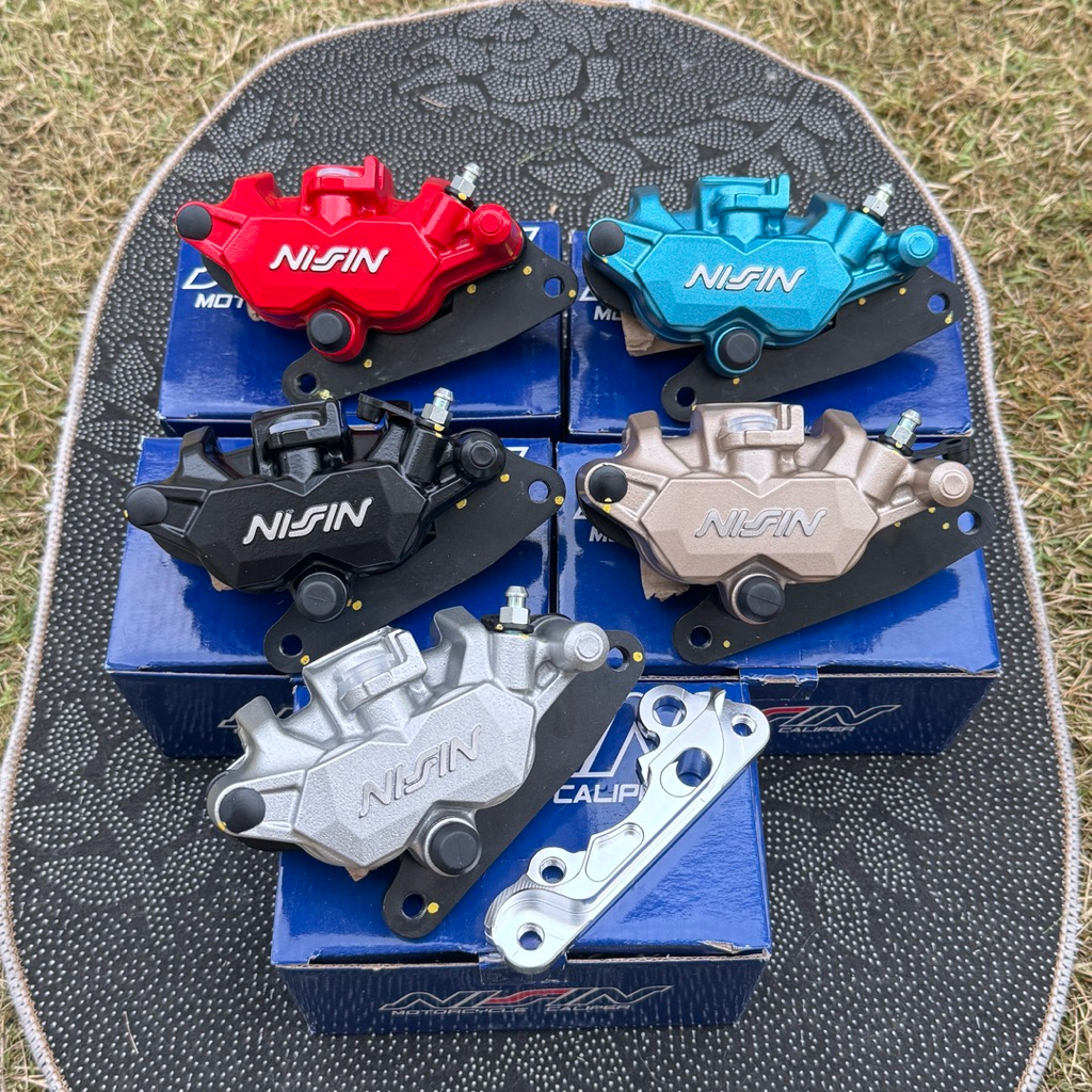 ปั้มนิชชินแท้ 💯% NISSIN พร้อมขาจับปั้มมิเนียม ใส่W100/125r-s-บังลม/W110i/125iปลาวาฬ-LED/SONIC มีผ้าเบรคให้มากับปั้ม