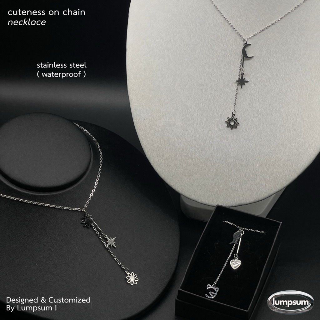 cuteness on chain necklace by lumpsum / stainless 100% ไม่ลอก ไม่ดำ