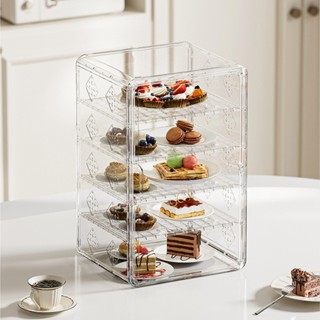 ครอบอาหารโปร่งใส ชั้นวางอาหาร กล่องครอบอาหาร 4/5 ชั้น ป้องกั…