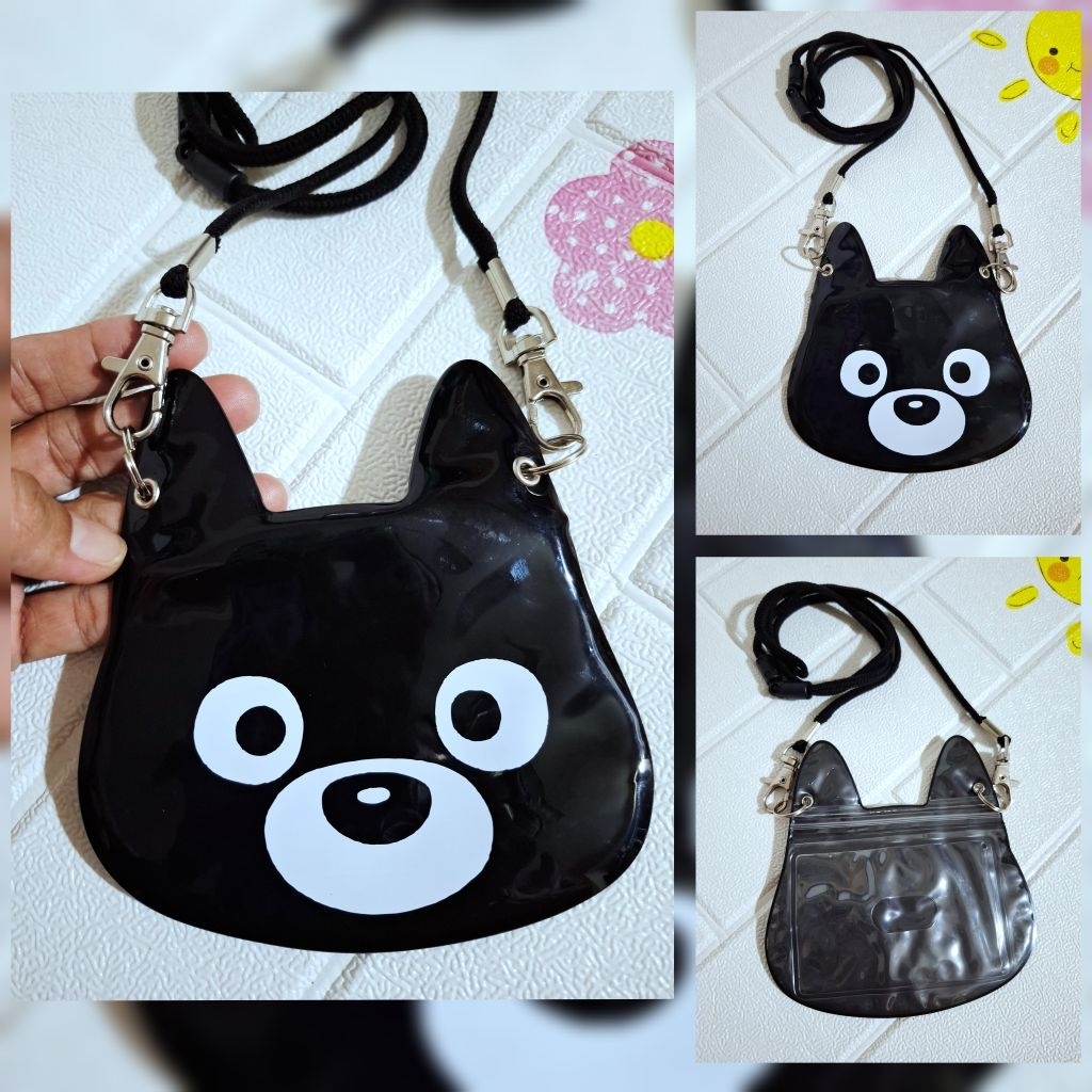 กระเป๋าใส่บัตร วัสดุPVC JR Kyushu Kuro-chan. สภาพใหม่