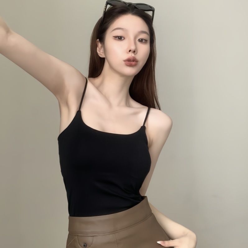 Basic swimsuit  เสื้อแฟชั่น เสื้อคล้องคอยั่วๆ ชั้นใน มีให้เลือก 5 สี เนื้อผ้าสวมใส่สบาย พร้อมส่งจากกทม ราคา ถูกที่สุด ดีลบีเคเค แกลเลอรีภาพที่ 5