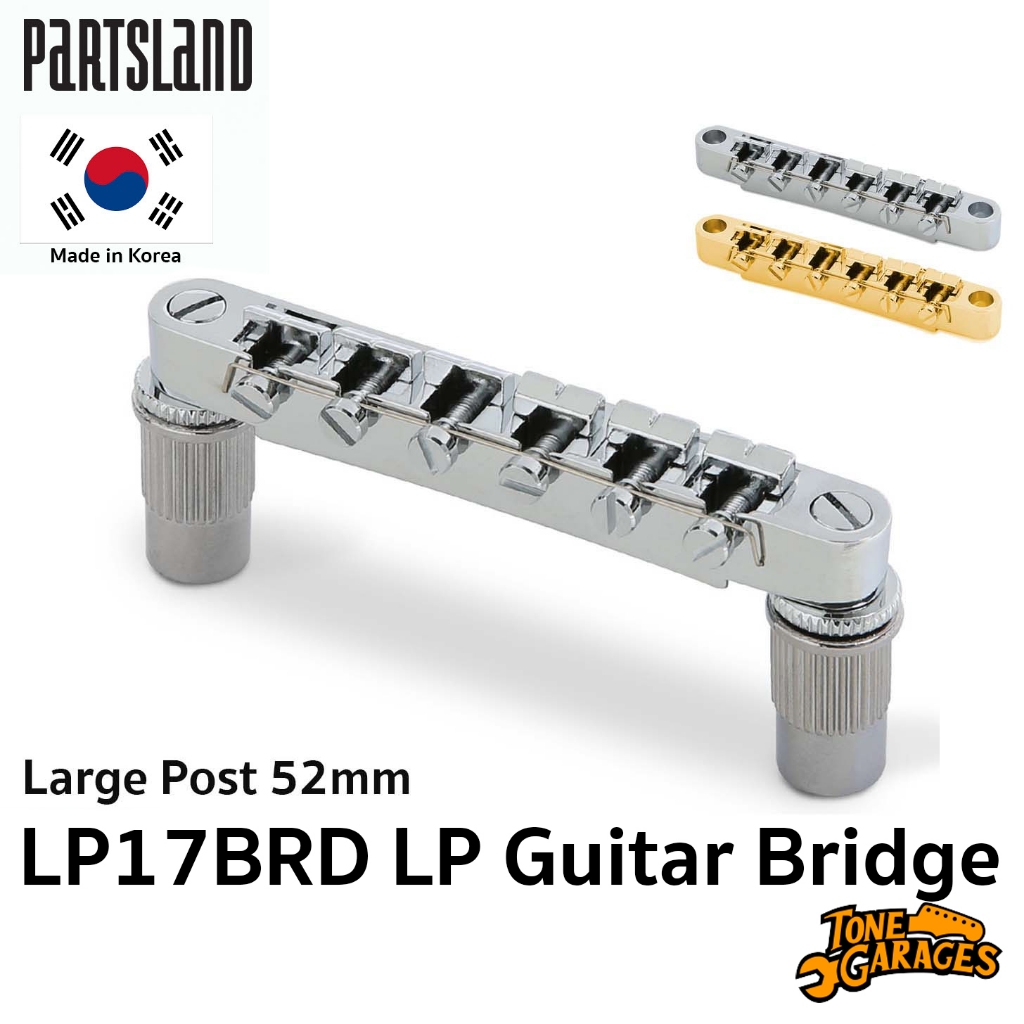 Partsland LP17BRD ABR Style Classic Tune-O-Matic Bridge / Large Post รูใหญ่