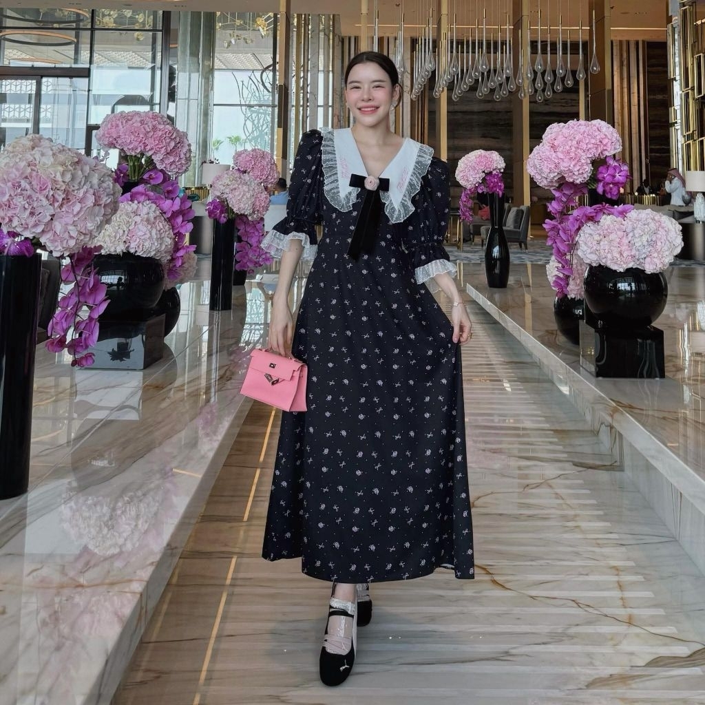 ⛱️FF0541 - Joanne Young Maxi Dress(F)🍒