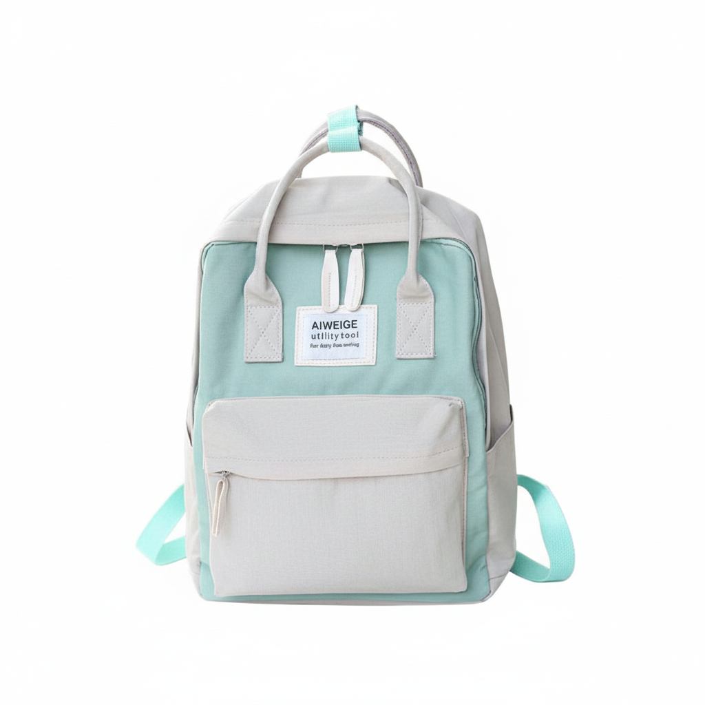 (IF956)พร้อมส่ง มี5สี กระเป๋าเป้แฟชั่นสีทรูโทน สุดน่ารัก - รูปที่ 6