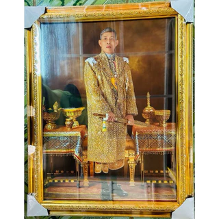 กรอบรูปพร้อมภาพมงคลรัชกาลที่10 ขนาด15×20นิ้ว