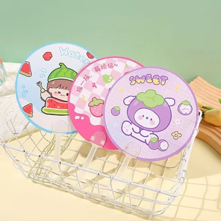 🔥พร้อมส่ง🔥 พัดกระดาษ พัด พัดลายการ์ตูน พัดพกพา พัดมือจับ พัดมือพกพา ของแจกน่ารักๆ ของแถม ของชำร่วย