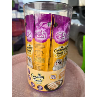 [กระปุก40ซอง] Catty Cat ขนมแมวเลีย 15gx40ซอง