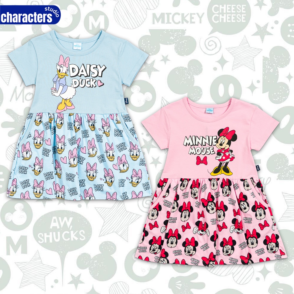 Disney / Characters Studio Dress / ชุดเดรสดีสนีย์เด็กผู้หญิง ลิขสิทธิ์แท้