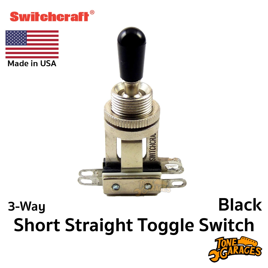 Switchcraft 3-Way Short Straight Toggle / Selector Switch สวิตช์ กีต้าร์ Les Paul / PRS Style Made in USA