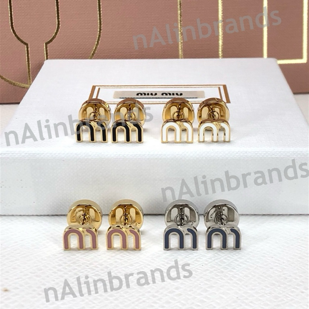 😍พร้อมส่ง ราคาพิเศษ⭐️New! Miu Miu Earring (❗️เช็คสต็อคก่อนสั่งอีกทีนะคะ📲)