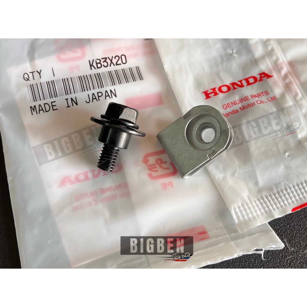 ชุดยึดลิ้นหน้าสปอยเลอร์แท้ HONDA CIVIC EG 3DOOR,EK,COUPE,EK9