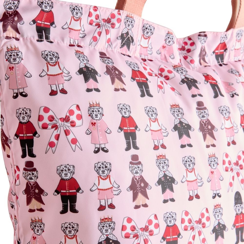 Cath Kidston حقيبة توت كبيرة قابلة للطي London Dogs — وردي — صورة 2