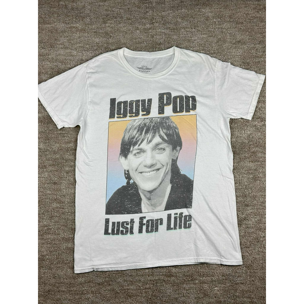 เสื้อยืด iggy pop lust for life t-shirt 2015