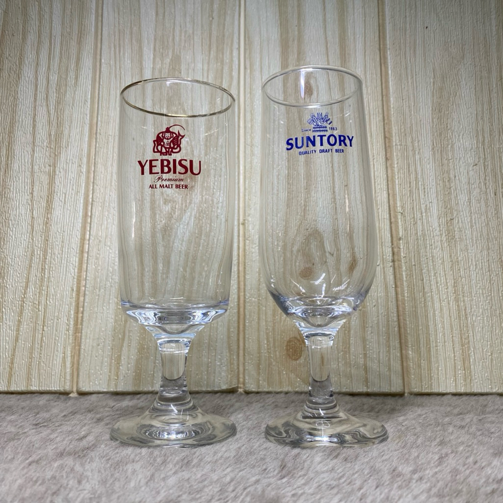 แก้วเบียร์ Yebisu + Suntory