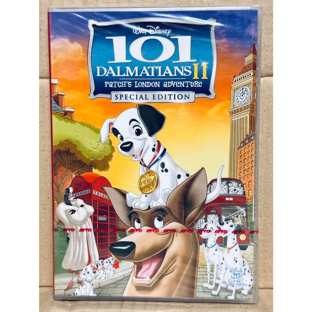 DVD : 101 Dalmatians 2 Patch's London Adventure (2003) แพทช์ตะลุยลอนดอน Disney Animation Cartoon