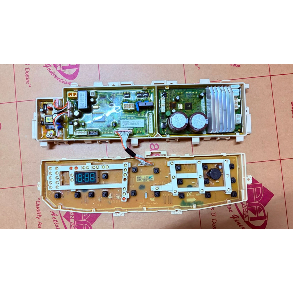 บอร์ดเครื่องซักผ้า Samsung DC92-01747Fฝาบนบอร์ดแท้(บอร์ดผ่านซ่อม)