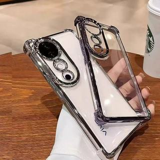 ⚡️เคสใส ขอบสี ⚡️กันเลนส์กล้อง สำหรับ Vivo V50 V50Lite V40 V40Pro V30 V30Pro V60 กันกระแทกใส รตกเต็มป้องกันฝาหลังเชลล