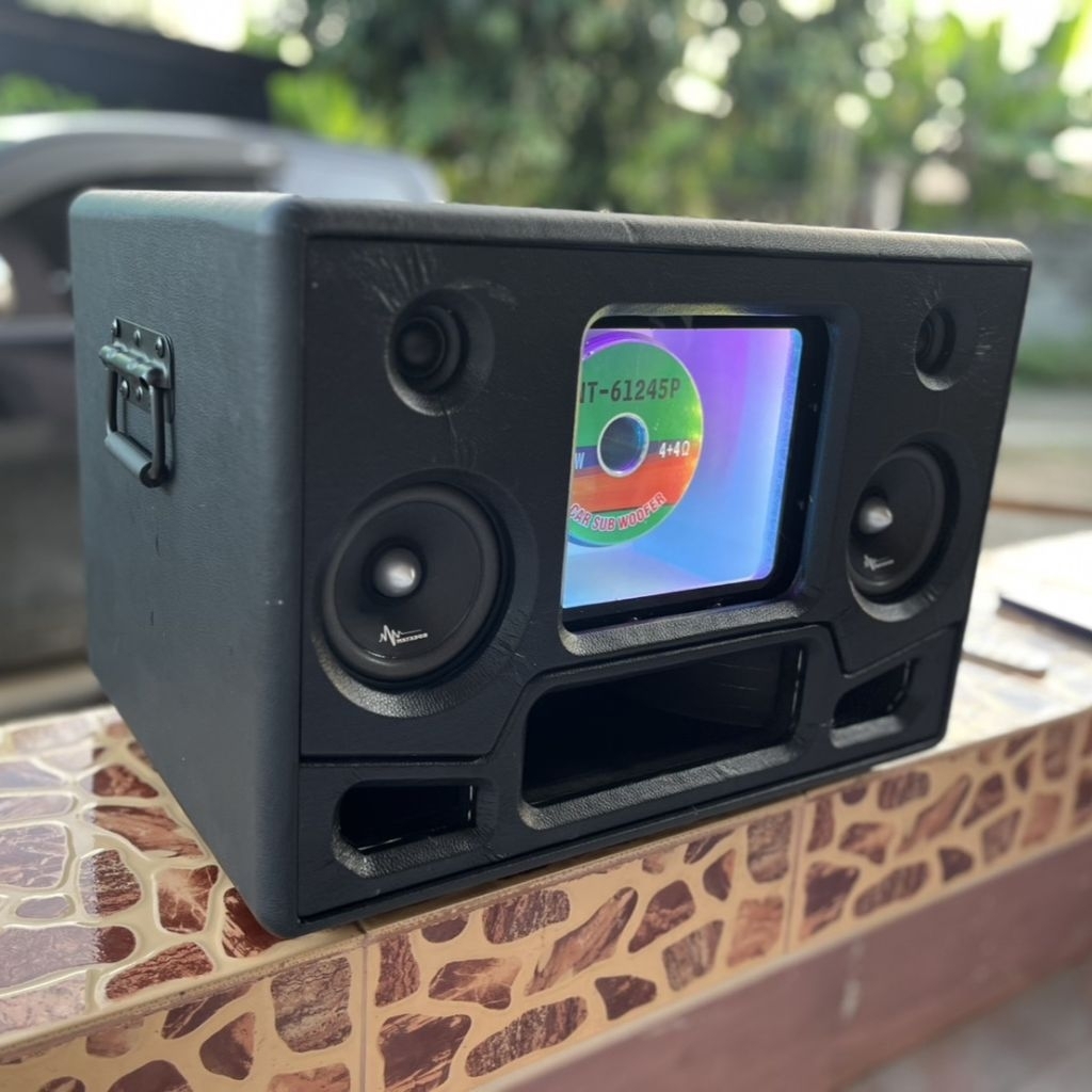 ลำโพงบลูทูธ DIY แบนพาส 6.5 นิ้ว   ว้อยคู่ 200 วัตต์ เสียงดี แบตอึด เบสแน่น