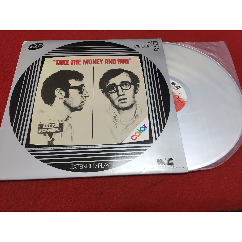 Take the Money and Run -  Woody Allen  ขนาด 12 นิ้ว LaserDisc B2.59