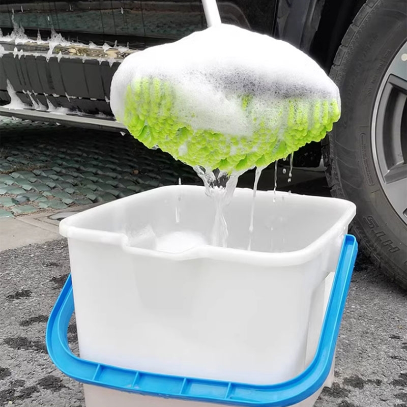 แปรงล้าง แปรงขัดรถ ไม้ล้างรถ แปรงขนนุ่ม แปรงทำความสะอาดรถยนต์ 3 ระดับ ยืดได้ ไม้ม็อบไมโครไฟเบอร์  การหมุน 180 องศา - รูปที่ 3