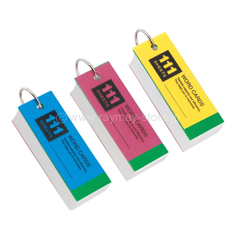 Raymay Flash Cards / การ์ดคำศัพท์ คละสี แบรนด์ Raymay จากประเทศญี่ปุ่น