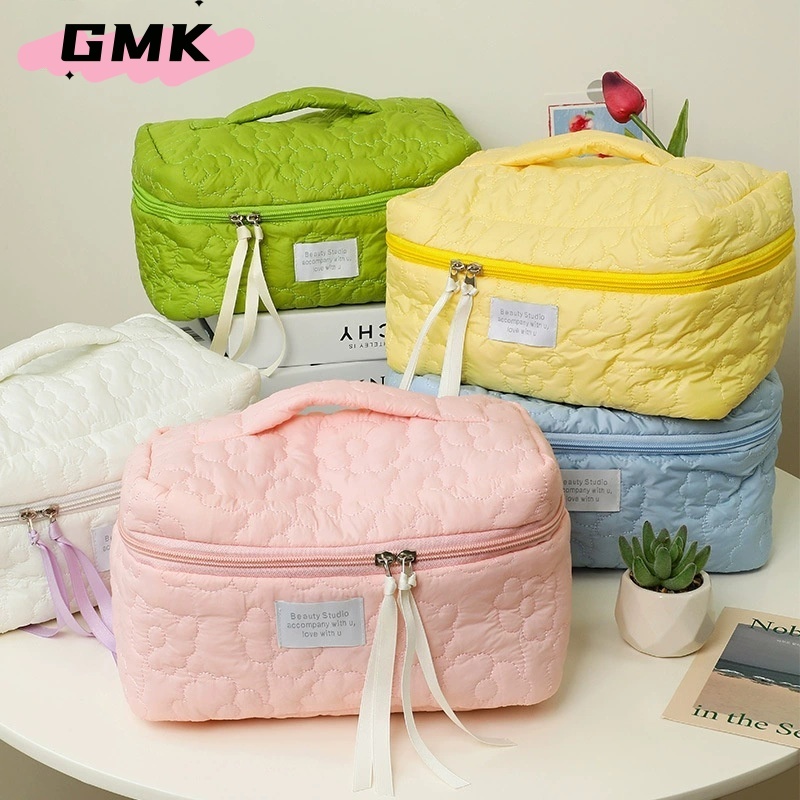 กระเป๋าเครื่องสําอางค์ สีแคนดี้ น่ารัก กระเป๋าจัดระเบียบ ผ้าลูกฟูก พกพาได้สะดวก มาใหม่ G3372